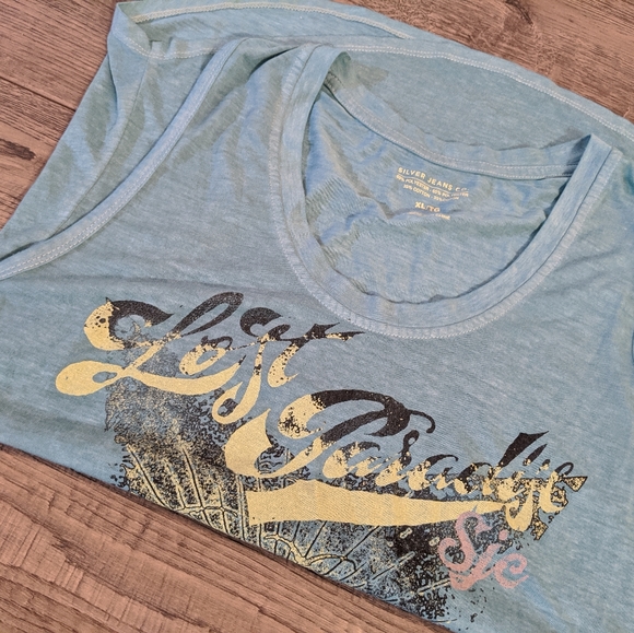NWOT Silver Jeans Co. Lost Paradise Graphic Tank - Picture 5 of 6